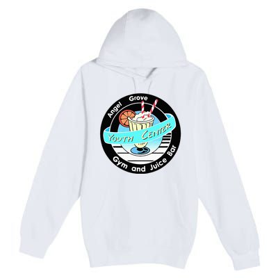 Angel Grove Center Gym And Juice Bar Premium Pullover Hoodie