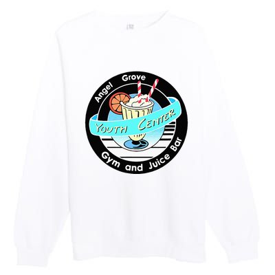 Angel Grove Center Gym And Juice Bar Premium Crewneck Sweatshirt