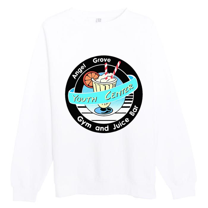 Angel Grove Center Gym And Juice Bar Premium Crewneck Sweatshirt