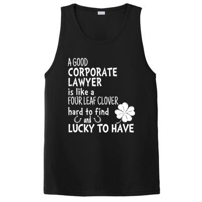 A Good Corporate Lawyer Is Like A 4 Leaf Clover St Patricks Cute Gift PosiCharge Competitor Tank