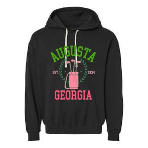 Augusta Georgia Coquette Golf Tournament Bows Social Club Garment-Dyed Fleece Hoodie