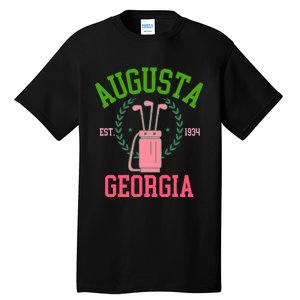 Augusta Georgia Coquette Golf Tournament Bows Social Club Tall T-Shirt