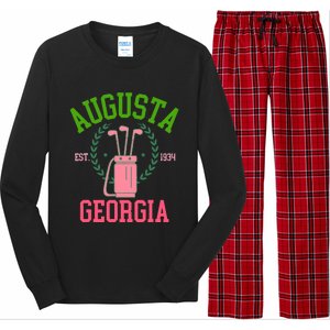 Augusta Georgia Coquette Golf Tournament Bows Social Club Long Sleeve Pajama Set