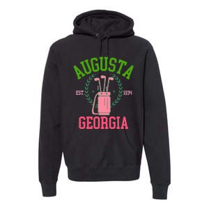 Augusta Georgia Coquette Golf Tournament Bows Social Club Premium Hoodie