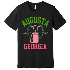 Augusta Georgia Coquette Golf Tournament Bows Social Club Premium T-Shirt