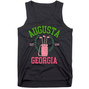 Augusta Georgia Coquette Golf Tournament Bows Social Club Tank Top