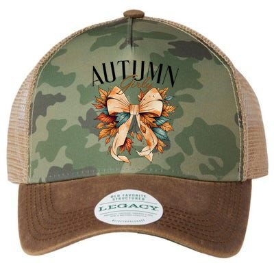 Autumn Girly Coquette Fall Lover Legacy Tie Dye Trucker Hat