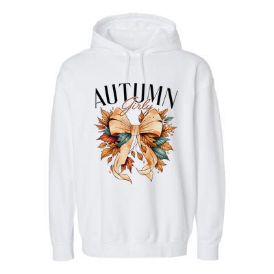 Autumn Girly Coquette Fall Lover Garment-Dyed Fleece Hoodie