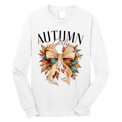 Autumn Girly Coquette Fall Lover Long Sleeve Shirt