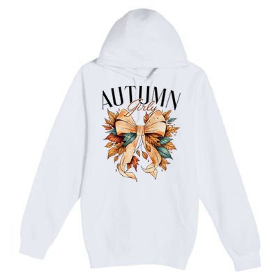 Autumn Girly Coquette Fall Lover Premium Pullover Hoodie