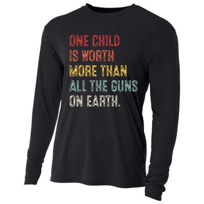 Anti GunOne Childs Is Worth More Than All the Gun on Earth Cooling Performance Long Sleeve Crew