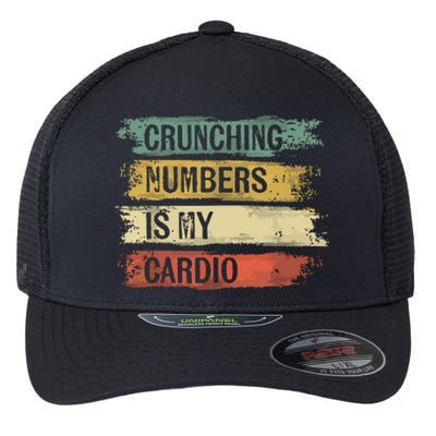 Accountant Gifts Crunching Numbers Is My Cardio Accounting Flexfit Unipanel Trucker Cap