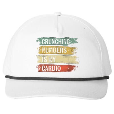 Accountant Gifts Crunching Numbers Is My Cardio Accounting Snapback Five-Panel Rope Hat