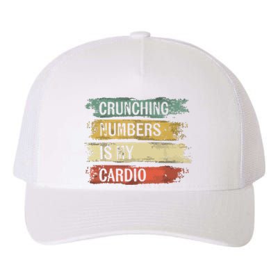 Accountant Gifts Crunching Numbers Is My Cardio Accounting Yupoong Adult 5-Panel Trucker Hat