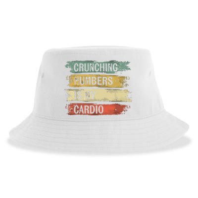 Accountant Gifts Crunching Numbers Is My Cardio Accounting Sustainable Bucket Hat