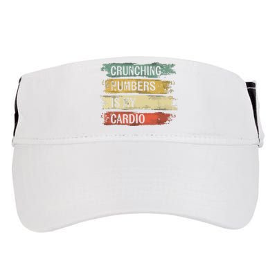 Accountant Gifts Crunching Numbers Is My Cardio Accounting Adult Drive Performance Visor