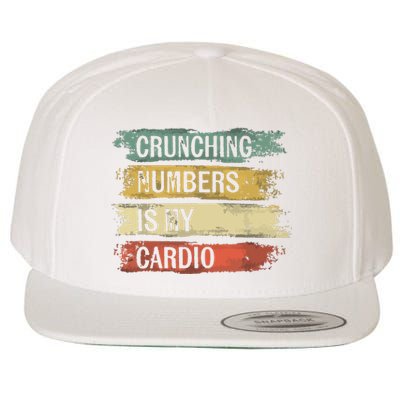 Accountant Gifts Crunching Numbers Is My Cardio Accounting Wool Snapback Cap