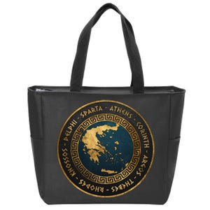 Ancient Greek Cities Of Ancient Greece Zip Tote Bag