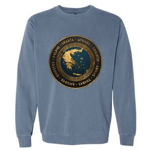 Ancient Greek Cities Of Ancient Greece Garment-Dyed Sweatshirt