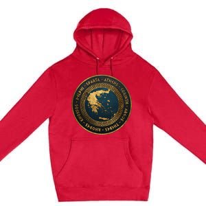 Ancient Greek Cities Of Ancient Greece Premium Pullover Hoodie