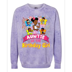 Auntie GracieS Corner Birthday Dolls Cute Party Gift Colorblast Crewneck Sweatshirt