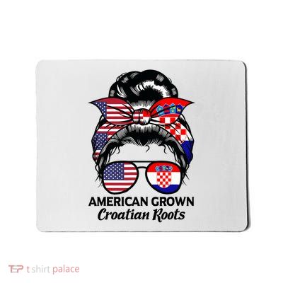 American Grown Croatian Roots Croatia Mousepad