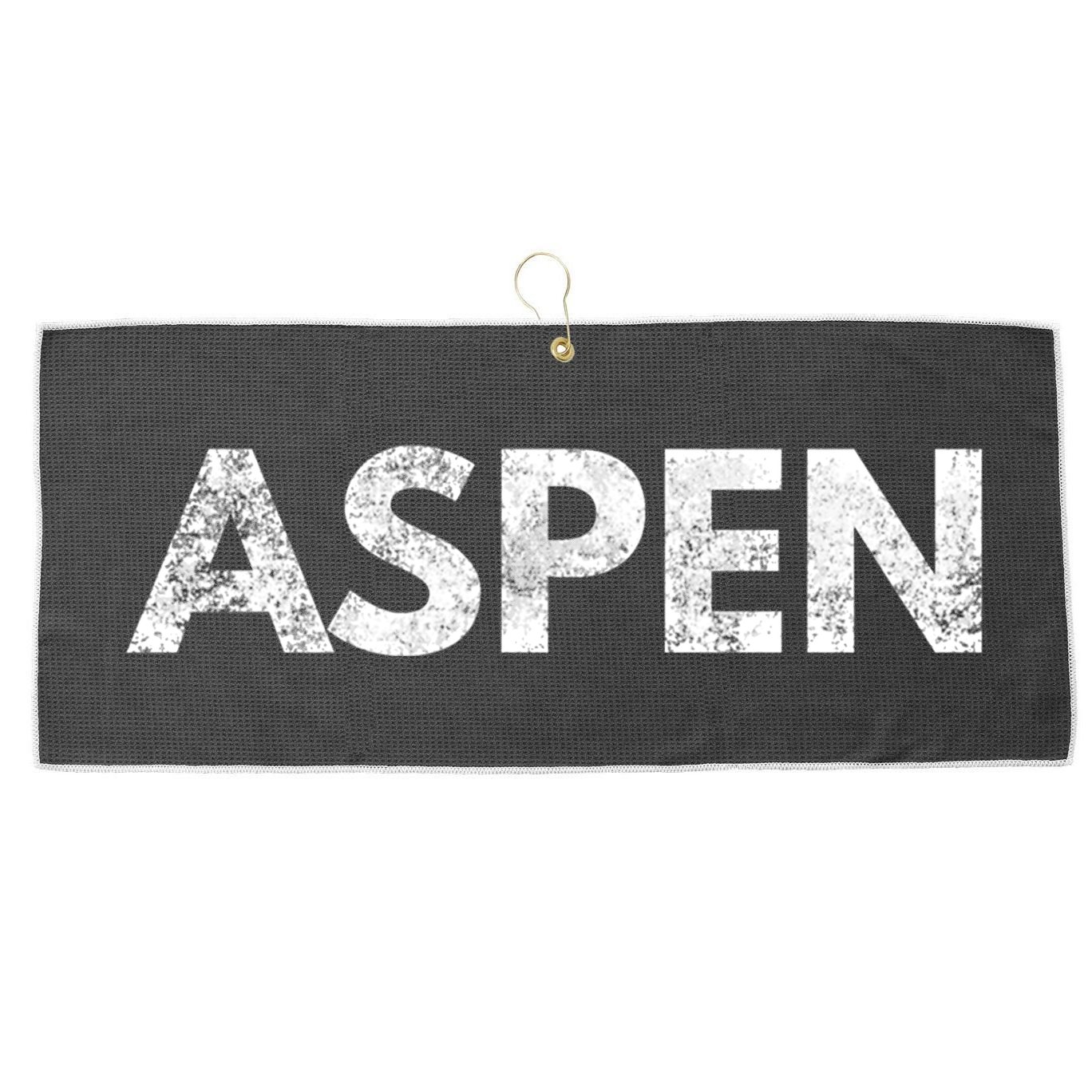 Aspen Gift Colorado Skiing Large Microfiber Waffle Golf Towel