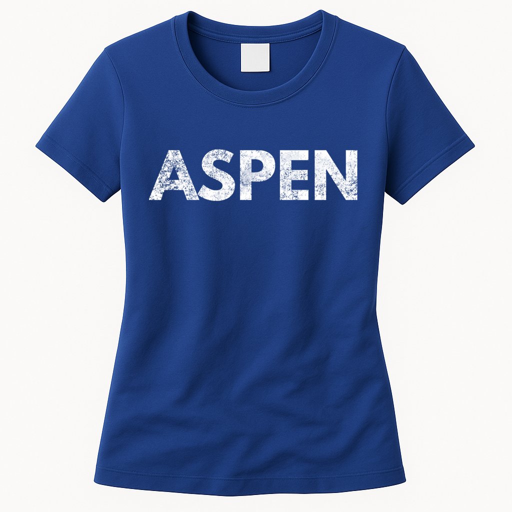 Aspen Gift Colorado Skiing Womens T-Shirt