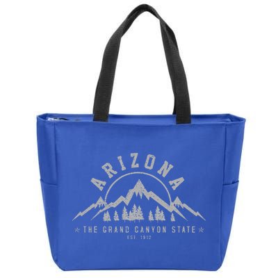 Arizona Grand Canyon State Est. 1912 Mountains Nature Gift Zip Tote Bag