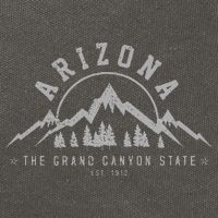 Arizona Grand Canyon State Est. 1912 Mountains Nature Gift Cotton Canvas Backpack