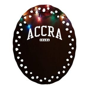 Accra Ghana College Ceramic Oval Ornament