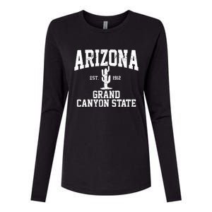 Arizona Grand Canyon State Cactus Souvenir Gift Womens Cotton Relaxed Long Sleeve T-Shirt