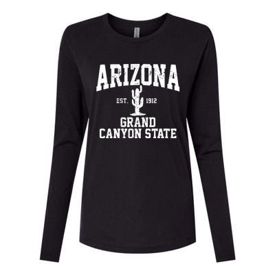 Arizona Grand Canyon State Cactus Souvenir Gift Womens Cotton Relaxed Long Sleeve T-Shirt