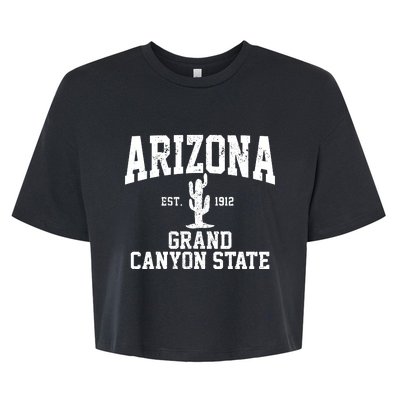 Arizona Grand Canyon State Cactus Souvenir Gift Bella+Canvas Jersey Crop Tee