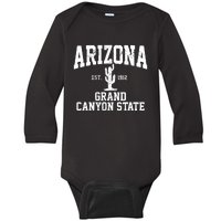 Arizona Grand Canyon State Cactus Souvenir Gift Baby Long Sleeve Bodysuit