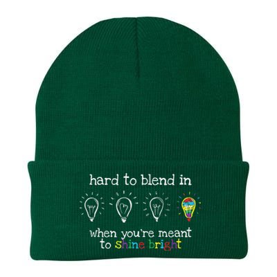 Autistic Gifts Colorful Autism Awareness Knit Cap Winter Beanie