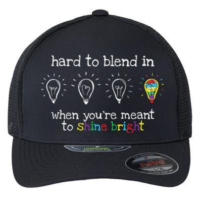 Autistic Gifts Colorful Autism Awareness Flexfit Unipanel Trucker Cap