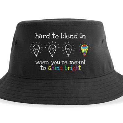 Autistic Gifts Colorful Autism Awareness Sustainable Bucket Hat