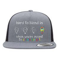 Autistic Gifts Colorful Autism Awareness Flat Bill Trucker Hat