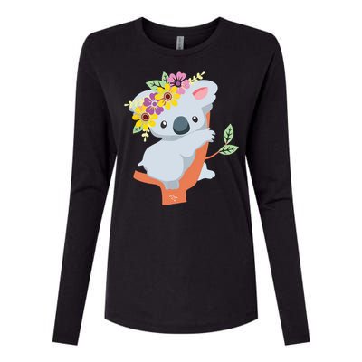 Australian Gift Cute Koala Bear Womens Cotton Relaxed Long Sleeve T-Shirt