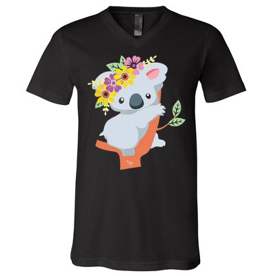 Australian Gift Cute Koala Bear V-Neck T-Shirt