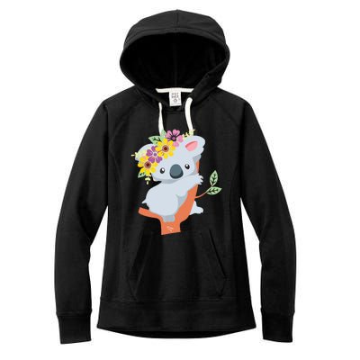 Australian Gift Cute Koala Bear Women's Fleece Hoodie