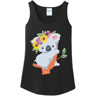 Australian Gift Cute Koala Bear Ladies Essential Tank