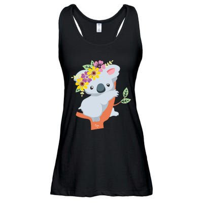 Australian Gift Cute Koala Bear Ladies Essential Flowy Tank