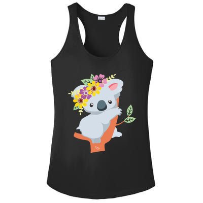 Australian Gift Cute Koala Bear Ladies PosiCharge Competitor Racerback Tank