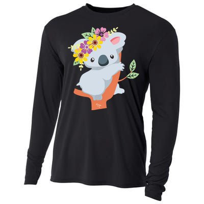 Australian Gift Cute Koala Bear Cooling Performance Long Sleeve Crew