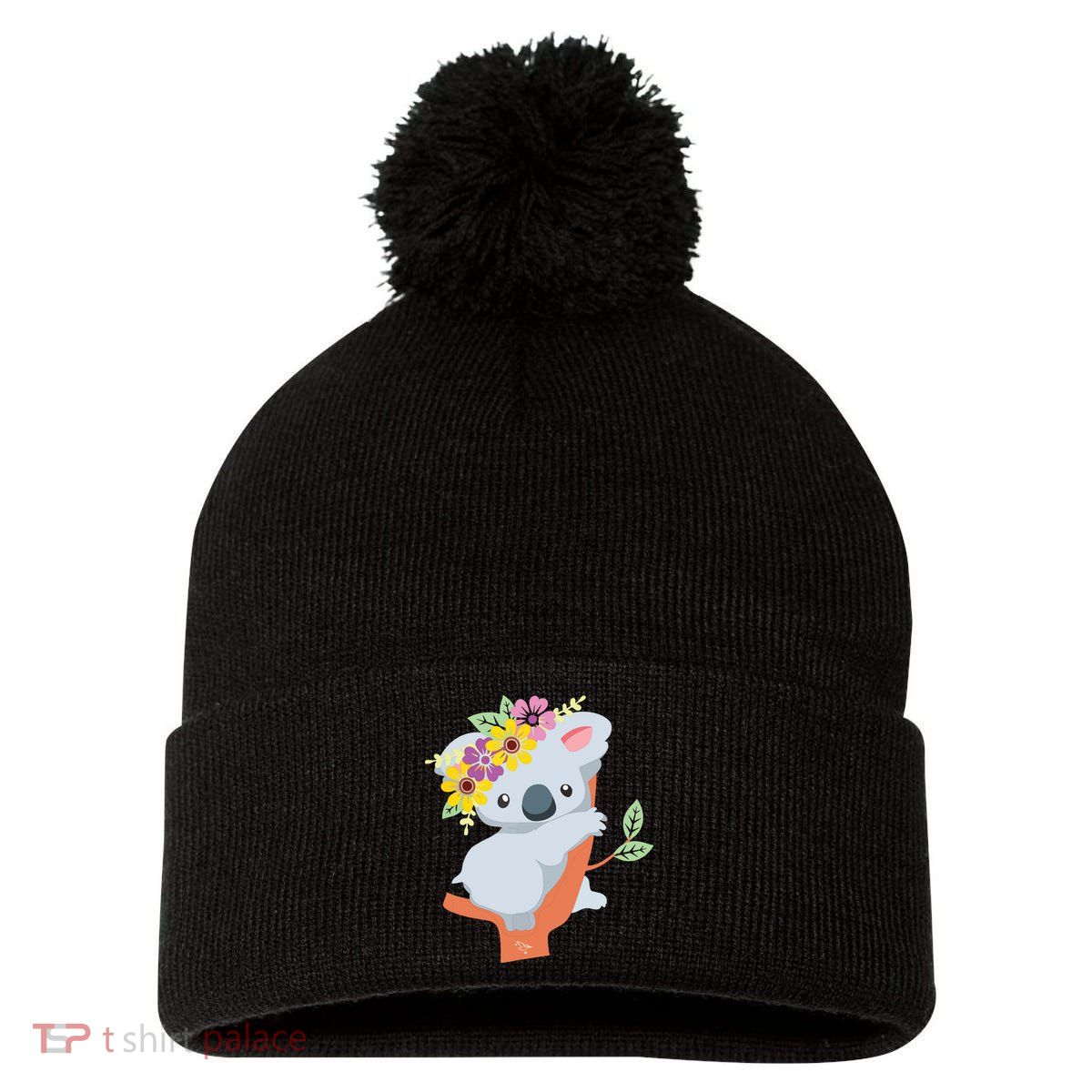 Australian Gift Cute Koala Bear Pom Pom 12in Knit Beanie