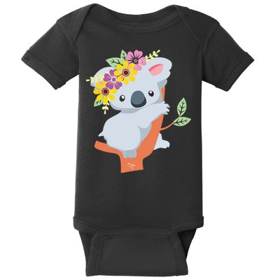 Australian Gift Cute Koala Bear Baby Bodysuit