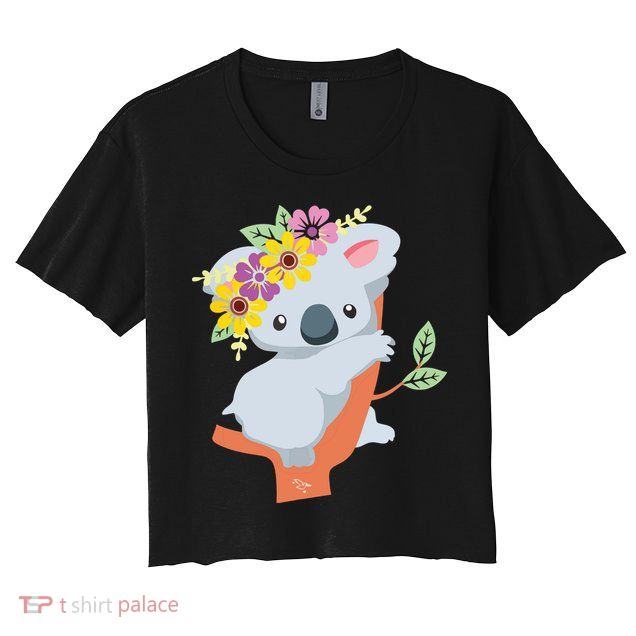Australian Gift Cute Koala Bear Crop Top