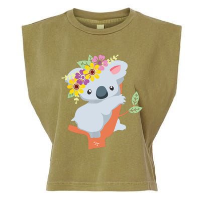 Australian Gift Cute Koala Bear Garment-Dyed Women's Muscle Tee